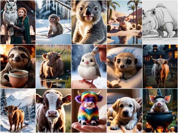 2. Cute Animals - 750 - herzerwärmende Bildvorlagen