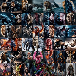 1. Animal Fusion – 1392 - Einzigartige Tierfusionen Bildvorlagen