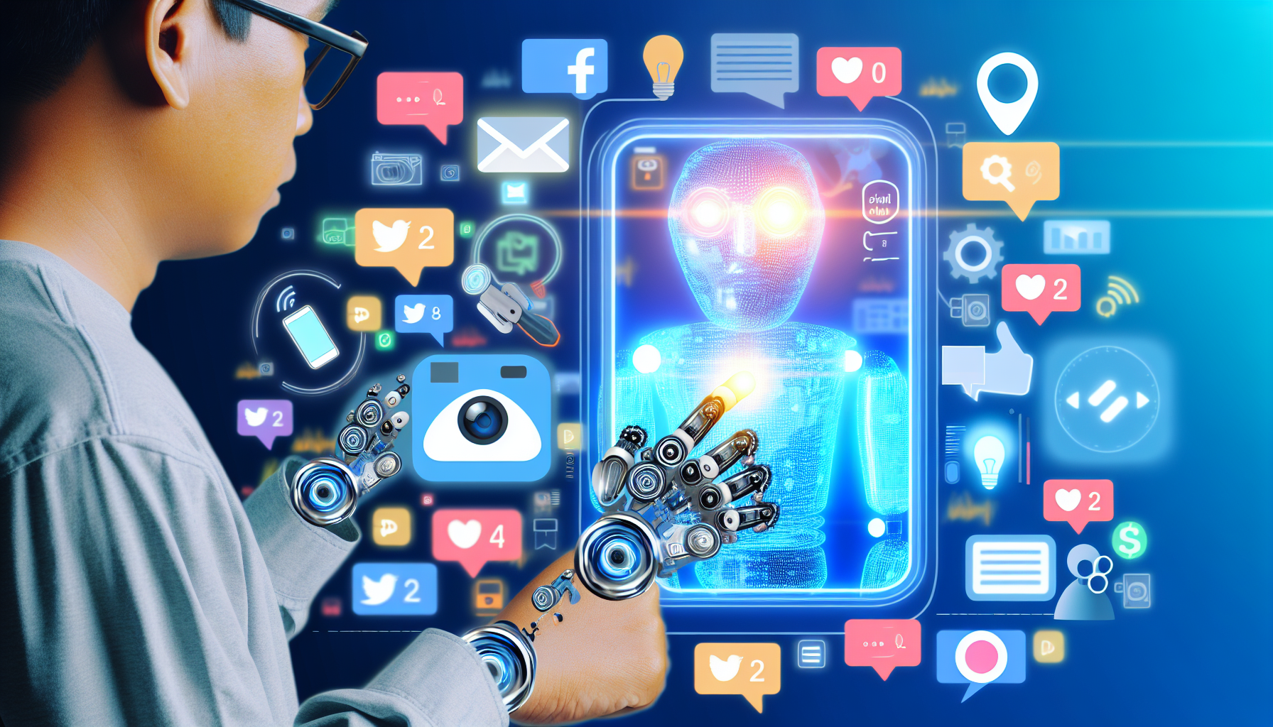 Erstelle Inhalte fÃ¼r soziale Medien mit kÃ¼nstlicher Intelligenz.